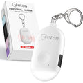 Rechargeable Personal Alarm Keychain, 130dB Siren, LED Light, White - color: D - White