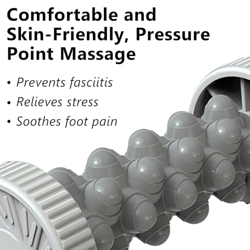 Manual Foot Roller Massager for Plantar Fasciitis, Deep Tissue Massage for Circulation and Pain Relief, Reflexology Tool for Arch and Heel Recovery