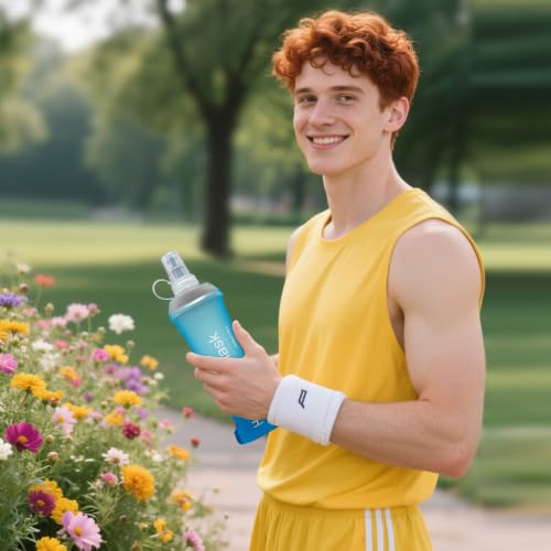 GUYI GYGYL Soft Flask, Collapsible Water Bottle for Sports, 500ml Blue 2pcs - color: 2Pcs 500ml Blue