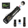 UNROEVS Mini Flashlights 2550 Lumens with 2-in-1 Design - size: Compact