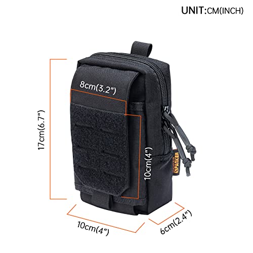 EXCELLENT ELITE SPANKER Tactical EDC Pouch Molle Utility Pouch Phone Pouch - color: Black