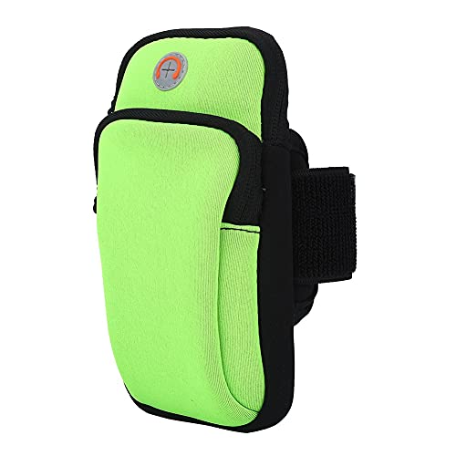 Phone Armband for Running, Outdoor Sport Running Jogging Exercise Gym Arm Wrist Pouch Armband Phone Cases Bag (Green) - color: Green