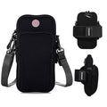 Phone Holder for Running Armband,Cell Phone Purse Small Crossbody Bags for Women Men Kids Pouch,iPhone 11 12 13 14 15 16e 16 17 Pro Max Xs X Xr Plus Mini Galaxy Ultra S26 S25+ Note Arm Bands - color: 6-Black with Crossbody Strap&Hook