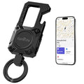 ExtreLife Keychain, Works with Apple Find My, Bottle Opener, Carabiner Car Key Chains with Gps Tracker - color: Black