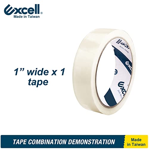 Excell ET-117 Heavy Duty Steel Desk Tape Dispenser 1" Wide 3" Core