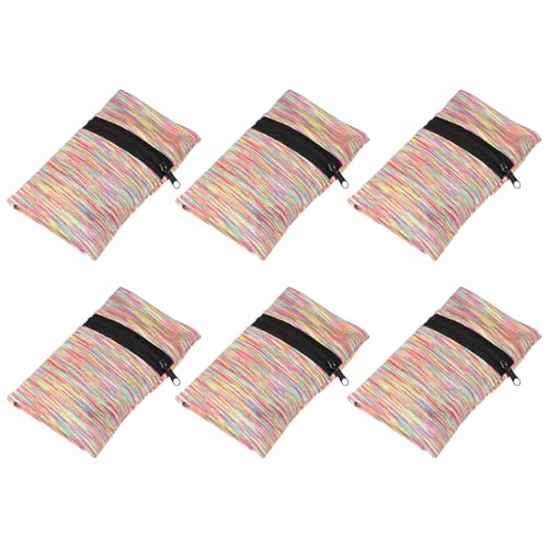 Wrist Pouch Wrist Wallet Wristband with Zipper - color: Rainbow