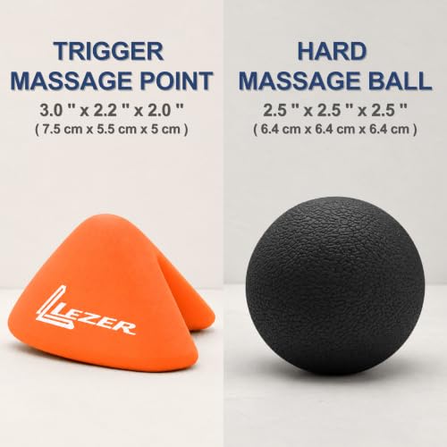 Trigger Massage Point, 3-Angle Deep Tissue Massager, Orange & Firm Ball set - style: 07 - Trigger Orange + Hard Ball