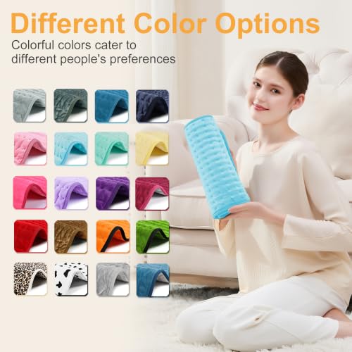 Heating Pad,Electric Heating Pad,Heating Pad for Back (LightBlue, 24"x12") - color: Babyblue, size: 24x12 Inch
