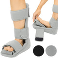 Vive Plantar Fasciitis Night Splint Plus Trigger Point Stretch Wedges - color: Gray, size: Large