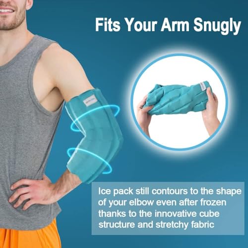 Elbow Ice Pack for Tennis Elbow, 2 Hours Cold Compression Therapy - style: Elbow
