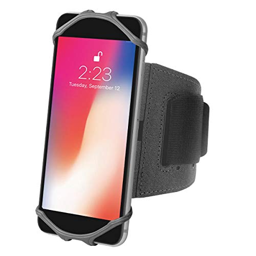 BoxWave Holster Compatible with Samsung Galaxy Z Fold 5 - ActiveStretch Sport Armband, Adjustable Armband for Workout and Running - Jet Black