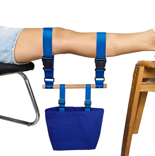 Knee Extension Recovery Device,Essential Aid for Knee Surgery Rehabilitation,Adjustable Buckle Leg Straightening and Flexibility Equipment – Post Knee Surgery MustHaves(4PCS Weights Included)