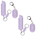 SABRE Personal Safety Kit with Pepper Spray and 2-in-1 Personal Alarm with LED Light, 0.54 fl oz, 25 Bursts,130dB Alarm, Audible Up to 1,250 Feet - color: Lavender, size: 0.54 Fluid Ounces/15 Grams (Pack of 2)