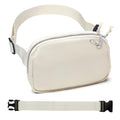 Mini Belt Bag for Women, RFID Small Fanny Pack, Womens Fashion Waist Packs with Extender Strap, Crossbody Bum Bags - color: J04-beige