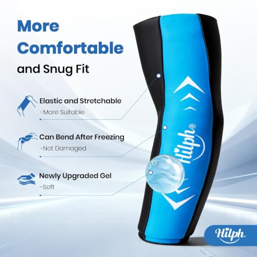 Hilph Full Arm Elbow Ice Pack Sleeve for Pitchers, Extended-Length Design - size: Medium