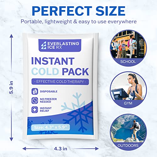 100 Pack Instant Ice Packs for Injuries, Disposable Instant Cold Pack - style: 100 Pack