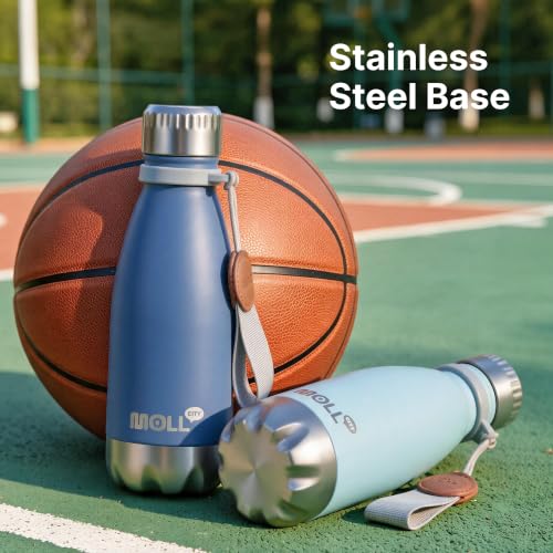 9 oz Kids Water Bottle,Stainless Steel Double Wall Vacuum Insulated Thermos - color: Royal Blue, size: 9 Ounces