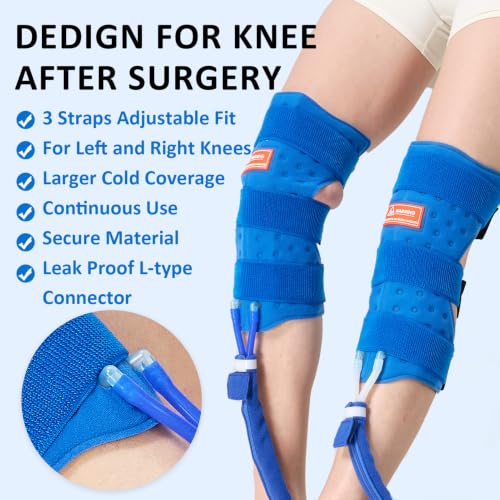 Cold Therapy Machine for Knees After Surgery with Two Knee-Specific Pad