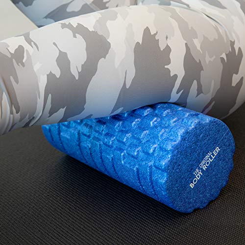 The Original Body Roller - High Density Foam Roller Massager for Deep Tissue Massage of the Back and Leg Muscles - Self Myofascial Release of Painful Trigger Point Muscle Adhesions (Blue) - color: Blue