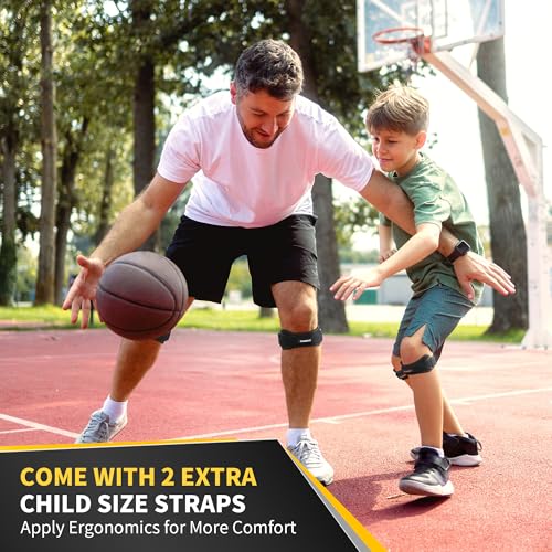 CAMBIVO 2 Pack Patella Tendon Knee Straps, Knee Brace for Women & Men with Extra Straps, Patella Bands for Pain Relief, Osgood Schlatter, Jumper’s Knee, Tendonitis, Running, Basketball, Volleyball - color: Gray