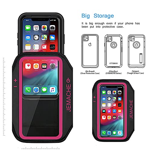 Running Armband for iPhone 17/16/15/14/13 Pro Max, Plus, Air‌ (Rose) - color: Rose