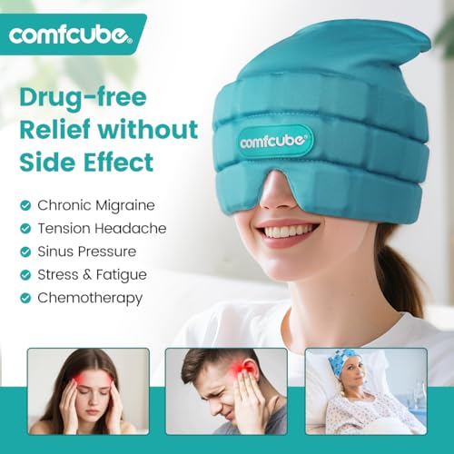 Migraine Headache Relief Ice Cap, 2 Hours Long Lasting Cold - style: Ice Cap