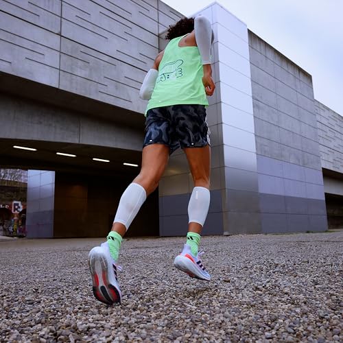 adidas Compression Calf Sleeve - color: White, size: Large/X Large