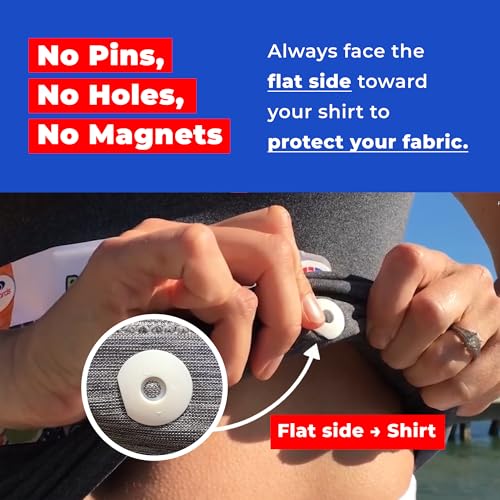 BibBoards bibSNAPS Race Bib Clips, Believe in Yourself, 4 Pack - color: Believe In Yourself