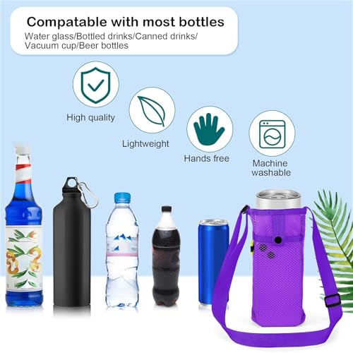 Mumufy Mesh Water Bottle Holder Sling with Strap - color: Fresh