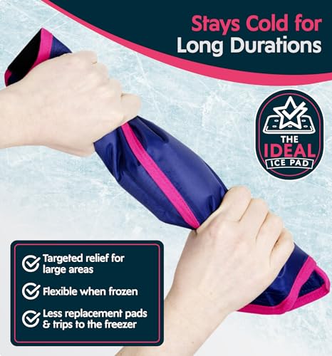 Magic Gel Ice Pack | Reusable, Flexible & Long Lasting for Rotator Cuff Injuries, Bursitis and Swelling | Hot or Cold Therapy Compression Wrap for Left or Right Shoulder