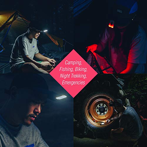 Claymore Capon 40B Tan Clip-On Cap Light – USB-C Rechargeable 230LM LED Headlamp | 3 Light Modes 180° Adjustable Beam IP54 Water Resistant Up to 12 Hrs Runtime for Camping, Running, Outdoor - color: 40B (Tan)