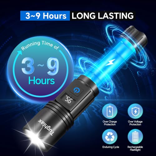 Rechargeable Flashlights Super Bright LED Flash Light 3 Pack - size: 3 Pack