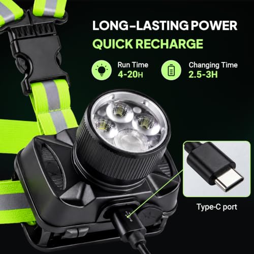 Running Lights For Runners, 550 Lumens, Running Light Vest For Runners