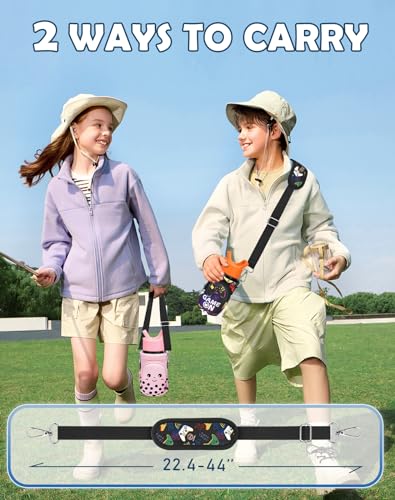 Miss Adola Kids Water Bottle Carrier, 10-18 Oz - color: Black Game On