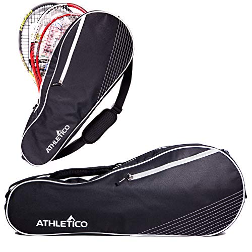 Athletico Tennis Bag and Racketball Bag - Tennis Bags for Women and Men to Hold Tennis Racket, Racquetball Racket, Pickleball Paddles and Other Equipment or Gear