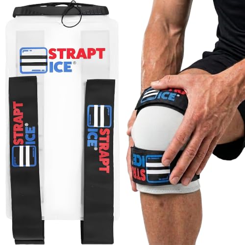 an Ice Bag that is Fillable, Reusable & Wearable - Instant Cold and Heat Therapy for Shoulder, Knee, Elbow & Back Pain Relief - Injuries, Inflammation & Recovery - 7.5" x 18" -White - color: White
