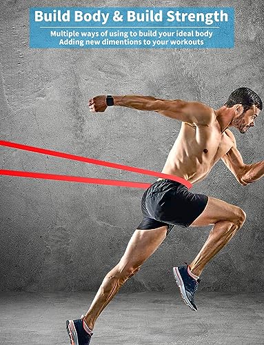 Pull Up Bands, Resistance Bands Set, Exercise Workout Bands for Men & Women, Ideal for Body Stretching, Physical Therapy and Muscle Training - color: Yellow&Green