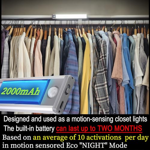 Bundles: Including 2 Pack Ultra-Bright 70LED Motion Closet Lights