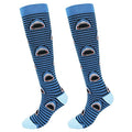 Junely Compression Socks for Women Knee High Stockings Funny Cute - color: A04shark