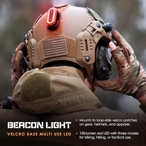 HAZARD 4 Beacon Light Kit-A - LED Core - Rechargeable Wireless Strobe Device - Amber Warning Light - Battery Powered - Includes Hook Mount, Loop Cover, Charge Cable - style: Kit - a