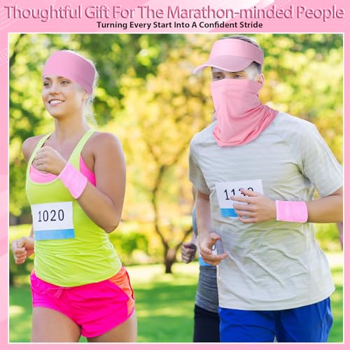 Halloscume 21 Pcs Runner Gift Set Marathon Gifts for Runners - color: Pink