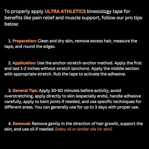 Kinesiology Tape, Premium Precut Roll, Elastic Cotton, Hypoallergenic, 20 Precut Strips, Ideal for Muscle Support & Injury Prevention (Skin) - color: Skin