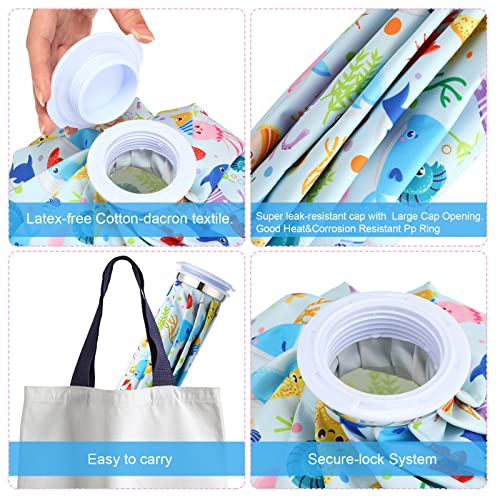 Nuanchu 3 Pcs Reusable Ice Bags for Injuries Hot Cold Pack, Cute - style: Cute