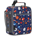 FlowFly Lunch box Insulated Soft Bag Mini Cooler Back to School Thermal Meal Tote Kit for Girls, Boys (Football) - color: Football