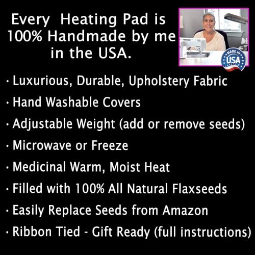 Heat Pack - Microwavable Heating Pads - Microwave Heating Pad for Pain Relief & Comfort - Suitable for The Neck, Back, Shoulders, Hips, Stomach Cramps & More - Neck Heat Wrap - Gift - size: HEART, style: Fall-ing Leaves