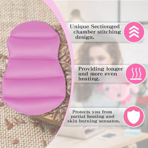 Microwave Heating Pad for Pain Relief, 13" x 10" Microwavable Heating Pads for Cramps, Back Pain, Neck Shoulder, Muscles, Knee, Joints, Natural Heat Pack Moist Heat, Pink Axolotl - size: Medium Axolotl