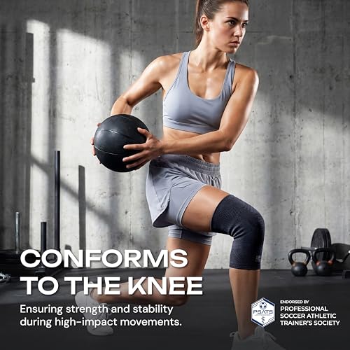 LP 176XT Target Compression Knee Sleeve for Injury Recovery, Men & Women - color: Black, size: M