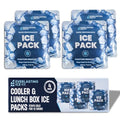 Reusable Ice Packs for Coolers and Lunch Box, Long Lasting 12 Hours, 4 Pack - size: 8.8 oz / 250 Grams