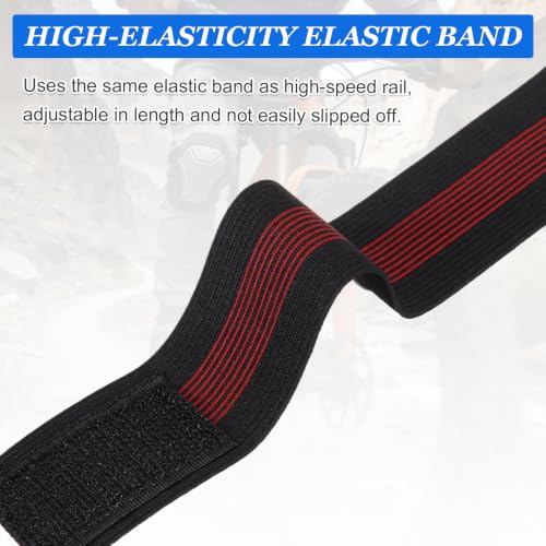 Bike Pant Leg Strap - color: Black/Red