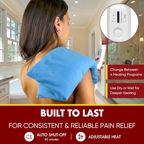 Moist and Dry Heating Pad, 4 Heat Levels, Back Neck Shoulder Relief